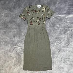 Vintage just in thyme maxi dress